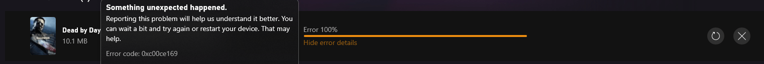 I can't download Dead By Daylight DLC. I have the game on gamepass and I have uninstalled... [​IMG]