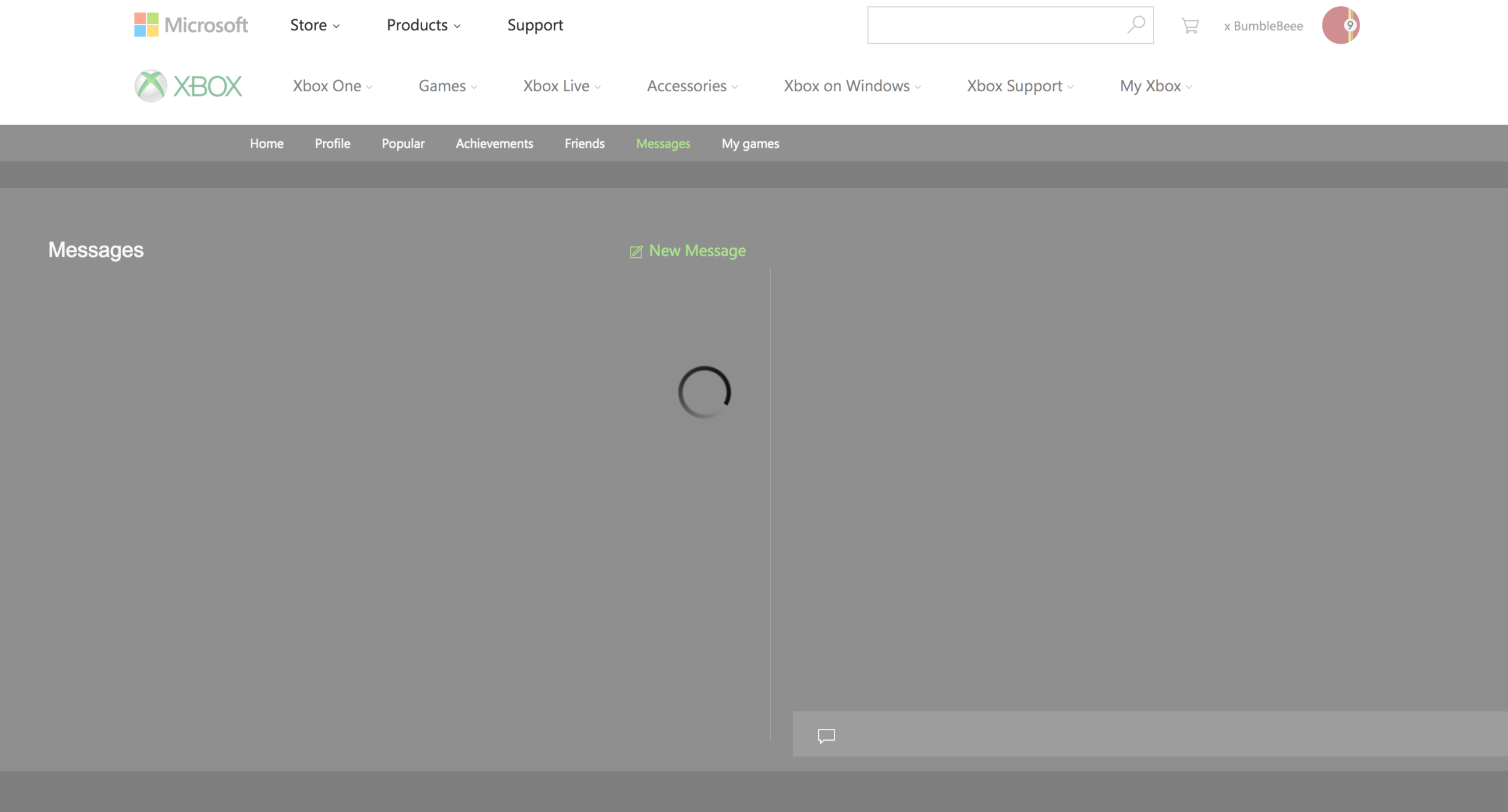 Unable to access "Messages" via xbox.com [​IMG]