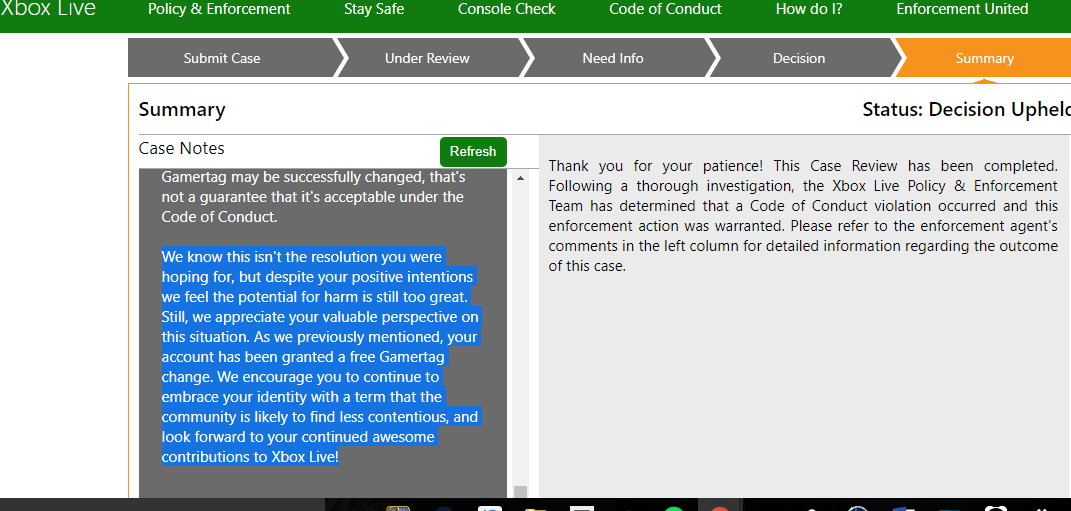 Was Apparently Issued Free Gamer Tag Change after Enforcement Appeal, but how do I claim it? [​IMG]