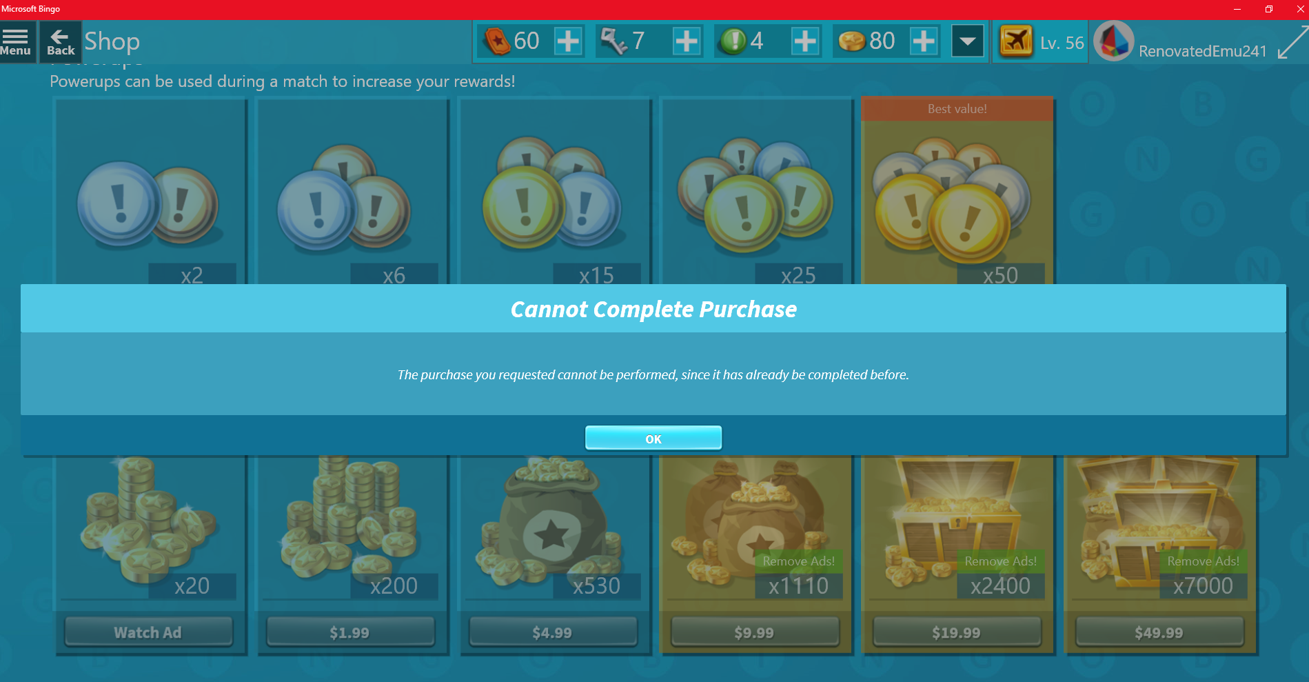 Coin purchase & Add away didn't work -_- [​IMG]