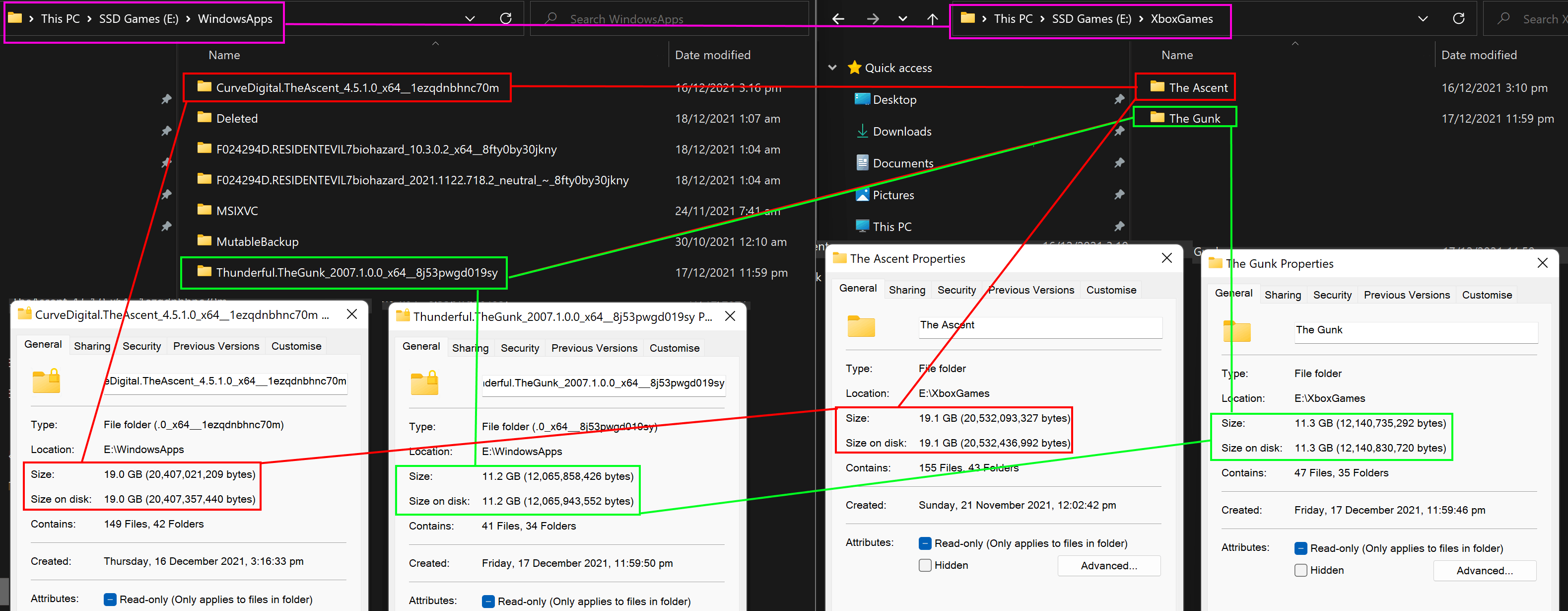Why when using the Xbox App Beta do my games appear in both the WindowsApps folder and the... [​IMG]