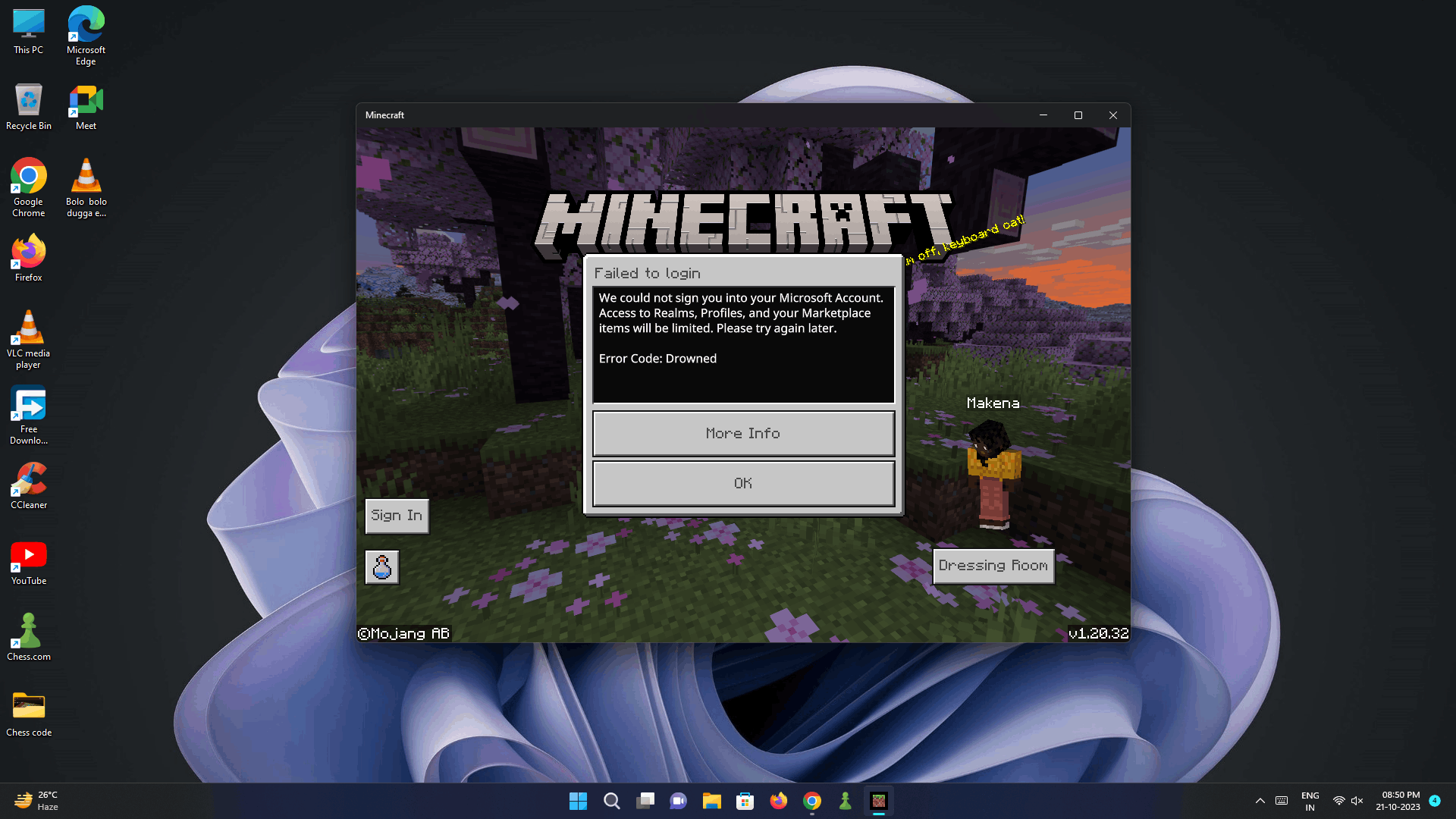 Problem with Signing in to my Minecraft Account [​IMG]