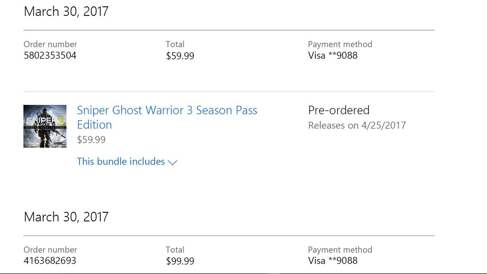 I have not received my 15000 cr for pre-ordering these titles from the March games on demand ... [​IMG]