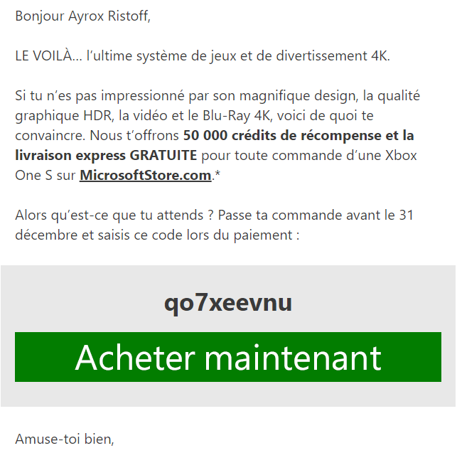 Je n'ai pas reçu mes 50 000 crédit de récompense... [​IMG]