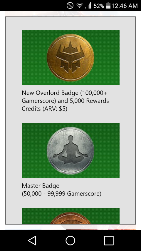 Achievement to My Reward Credits [​IMG]