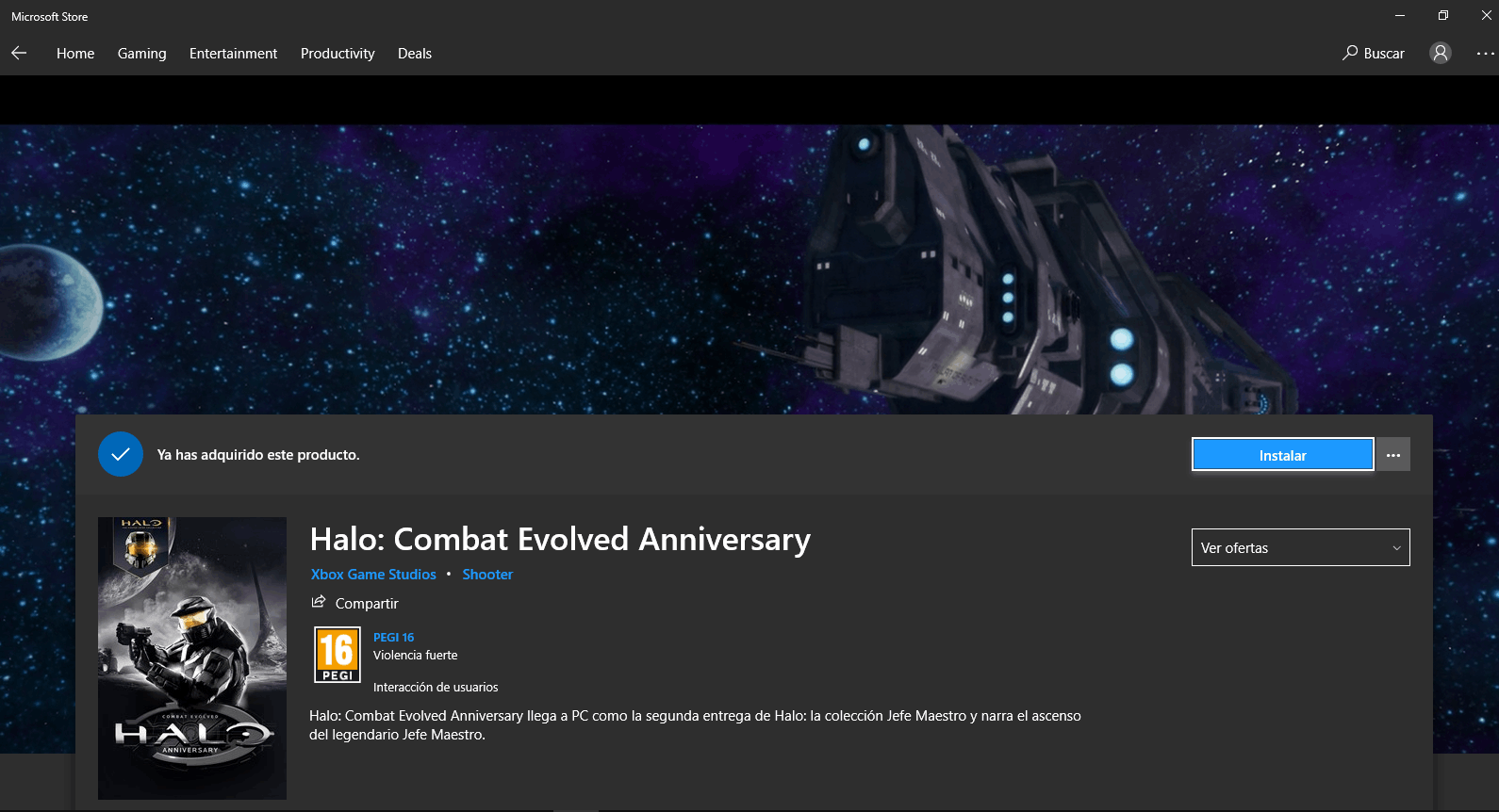 Halo: Combat Evolved Anniversary no se puede descargar [Halo: Combat Evolved Anniversary... [​IMG]