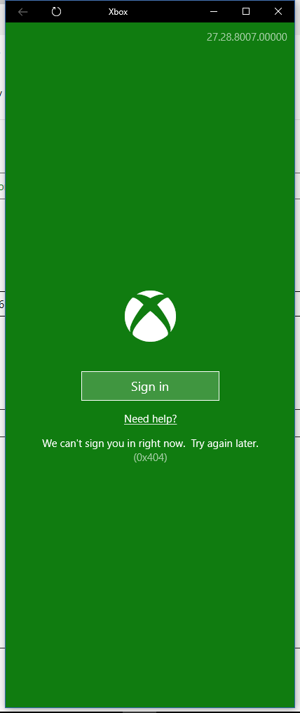 xbox live on pc error code (0x404) and (0x406) I called and three people couldn't help me [​IMG]