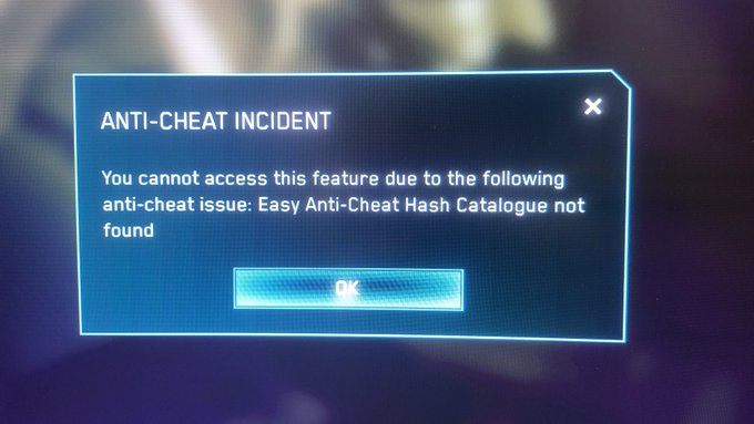 I'm keeping getting this EAC error when trying to use multiplayer on Halo MCC on steam... [​IMG]