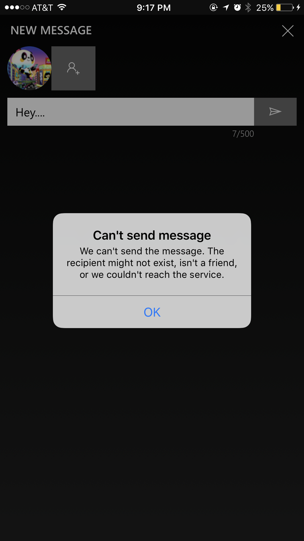 Why can't I send or receive messages from my account??? [​IMG]