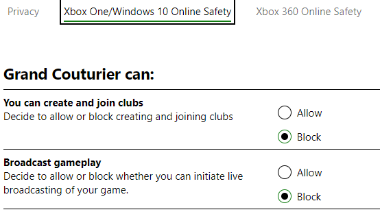 some one know Xbox Privacy & online safety [​IMG]