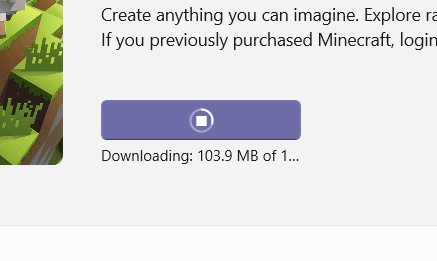 Suggestion: Microsoft store download progress [​IMG]