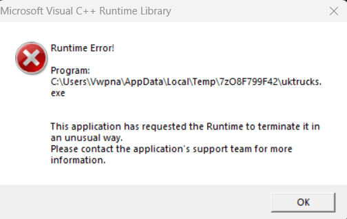 uk truck sim doesnt run [​IMG]