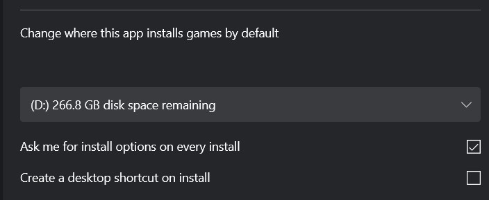 my D drive doesnt show up when i go to install a game on xbox pc [​IMG]