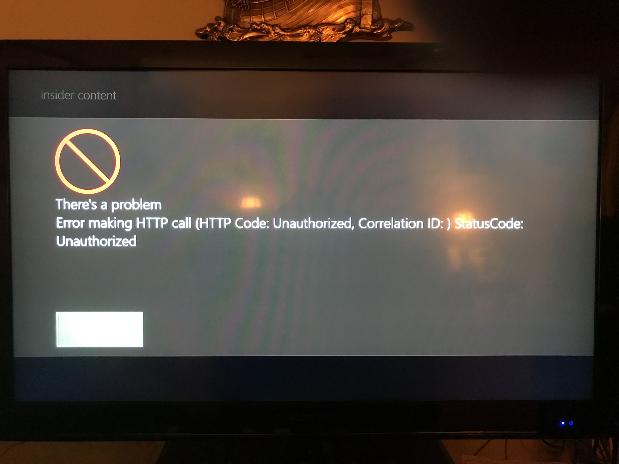 Xbox Insider Hub Error [​IMG]