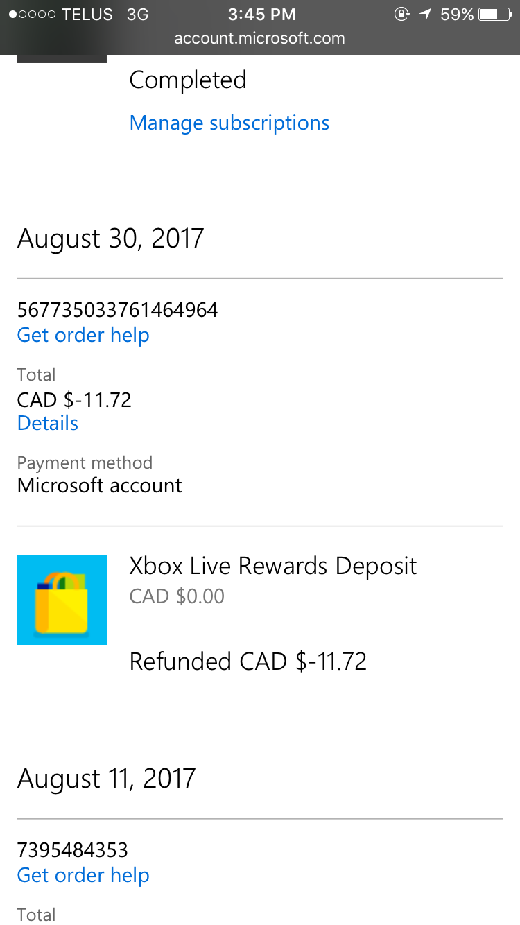 Lost my Microsoft account balance [​IMG]