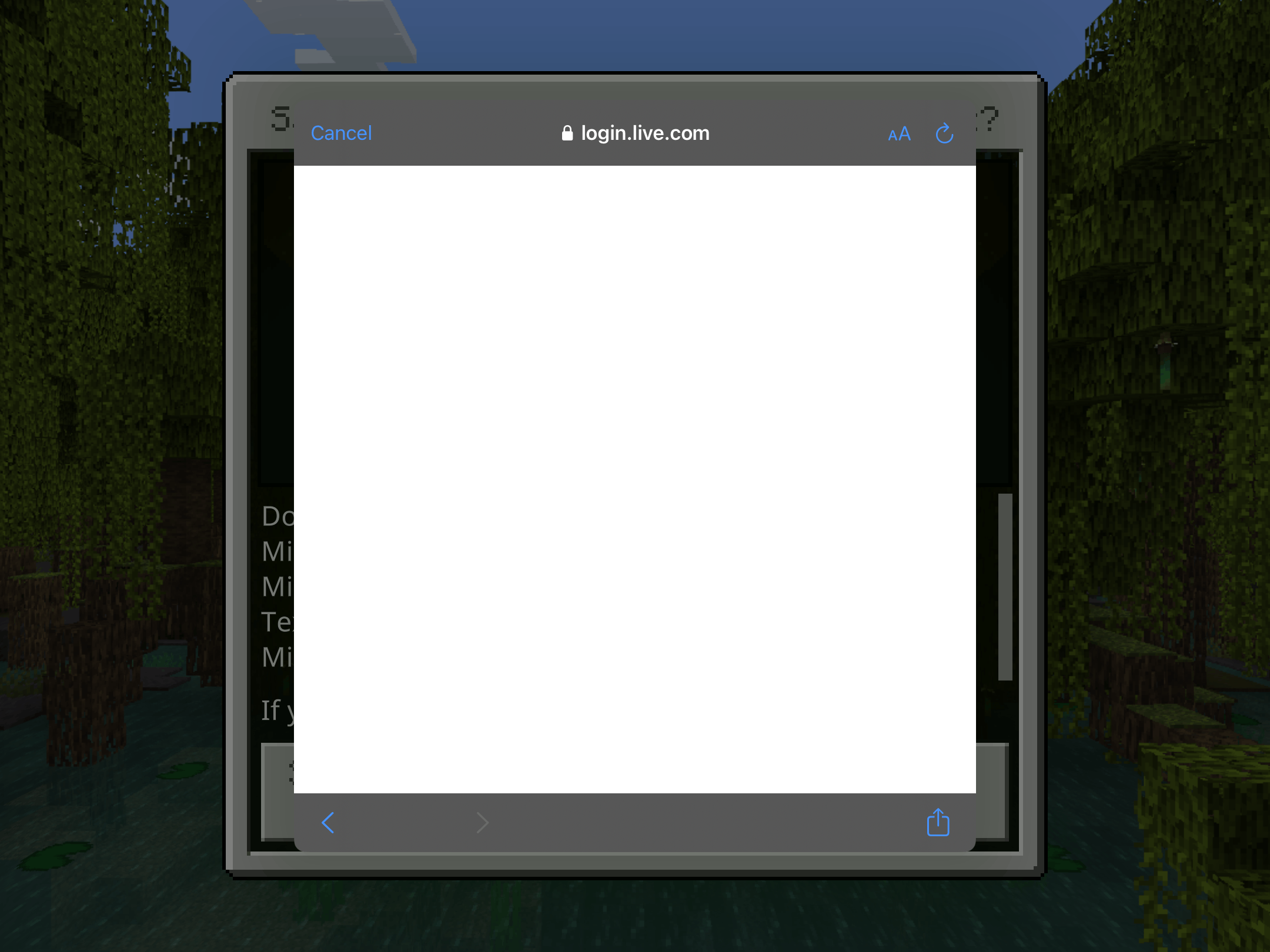 I cannot log in on Minecraft PE [​IMG]