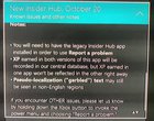 What is the new Legacy Insider Hub app? Is it on console or just PC? [​IMG]