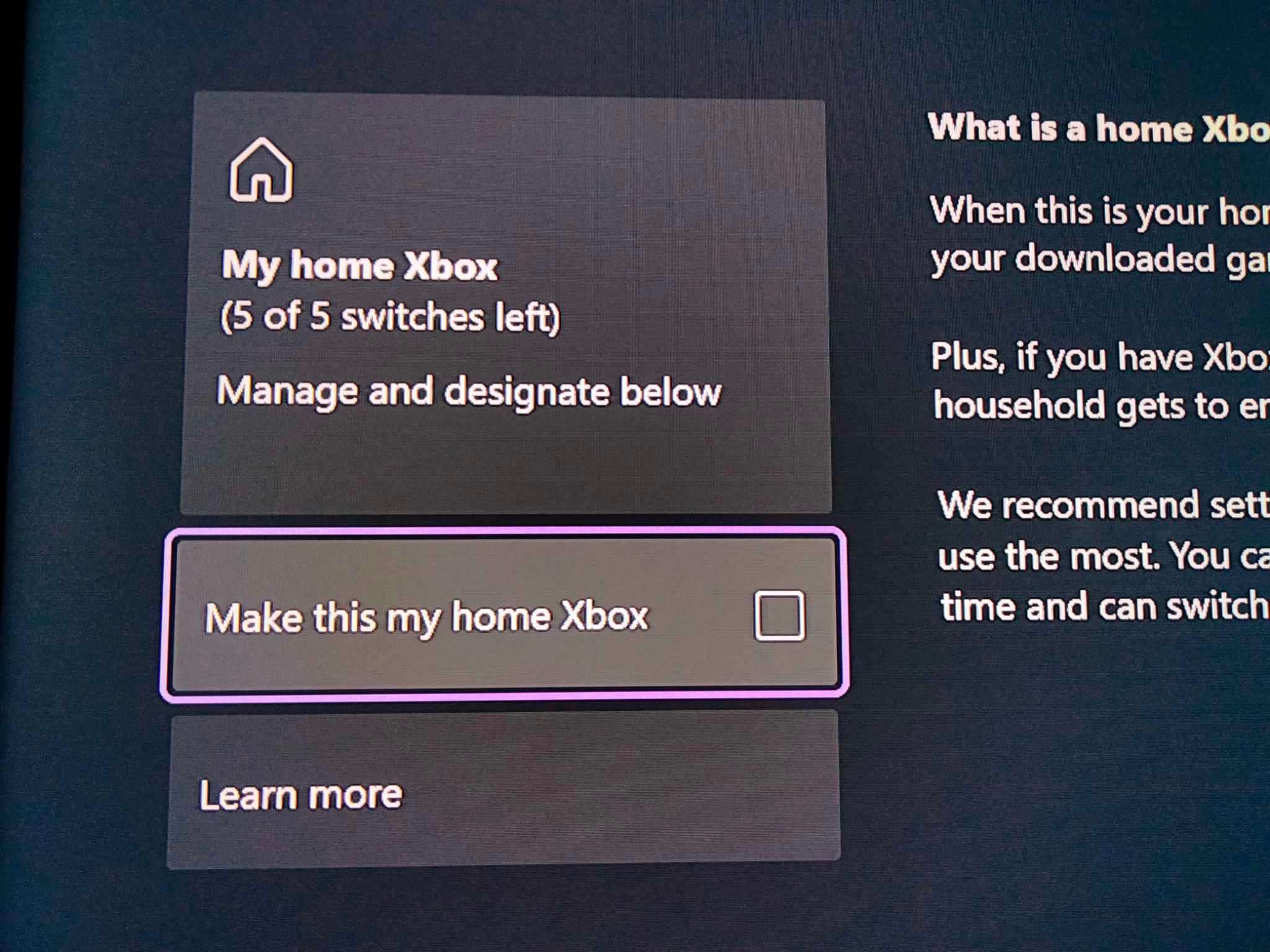 MY HOME XBOX - Unable to save changes [​IMG]