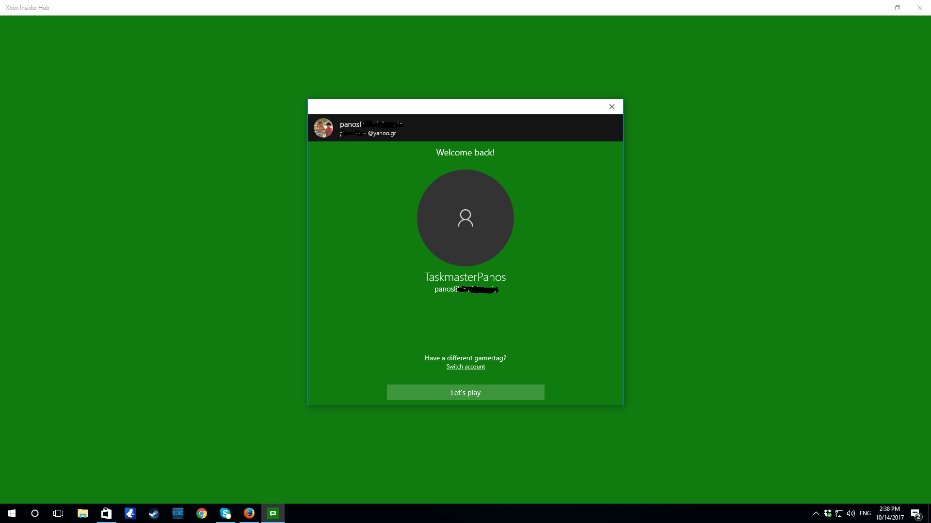 Xbox Insider Hub won't let me in the app, says I'm underage, although am not. [​IMG]