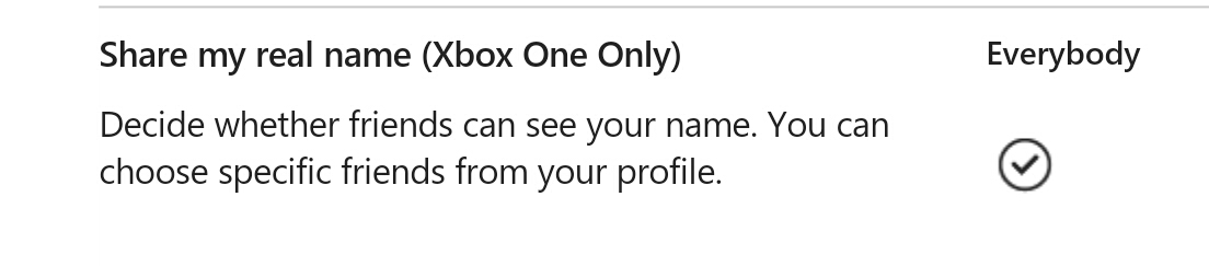 My real name won't show on my profile due to enforcement action [​IMG]