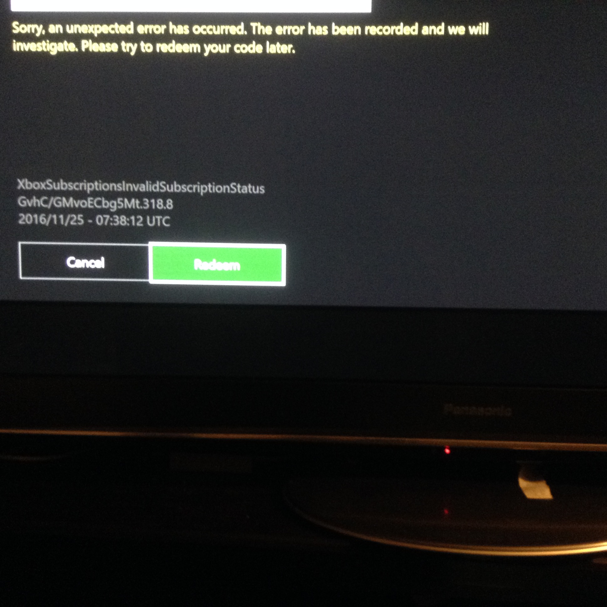 My xbox live card doesn't work [​IMG]