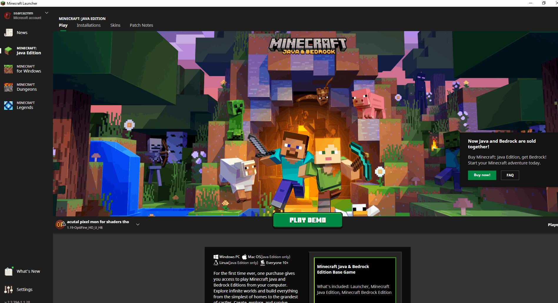 Mojang account did not merge with microsoft account. [​IMG]