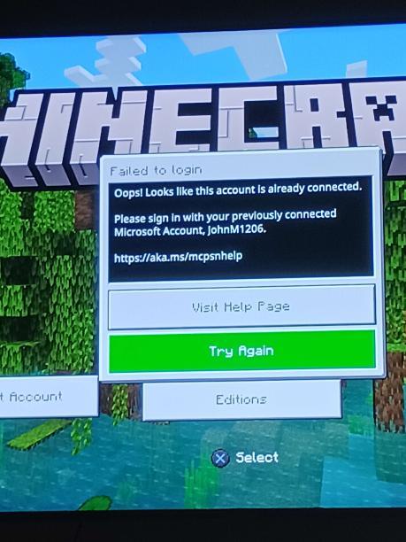 Minecraft bedrock edition I need help to unlink my old Microsoft account from PlayStation [​IMG]