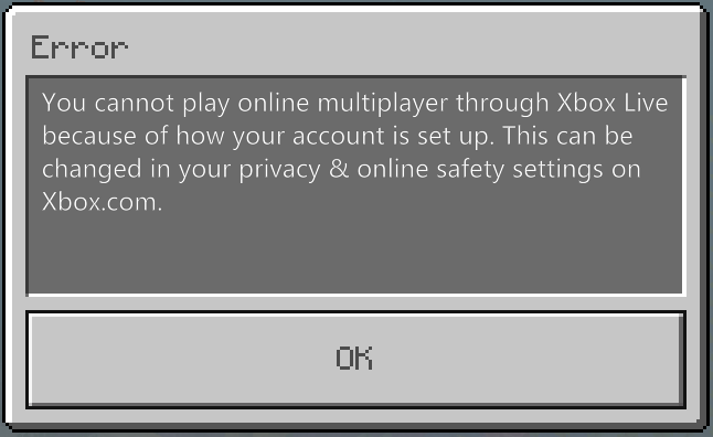 Cannot play online through XBL [​IMG]