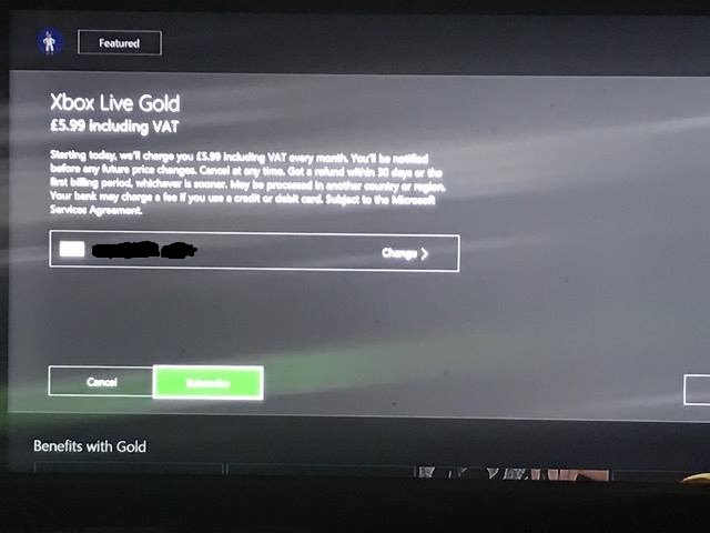 Xbox live gold renewal. [​IMG]