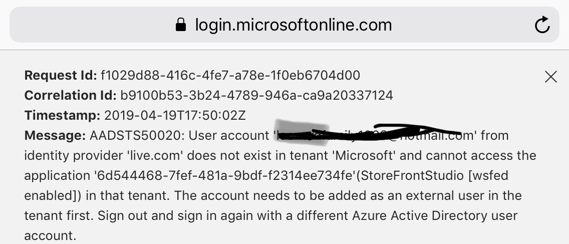 Can’t log back into Microsoft account on switch [​IMG]
