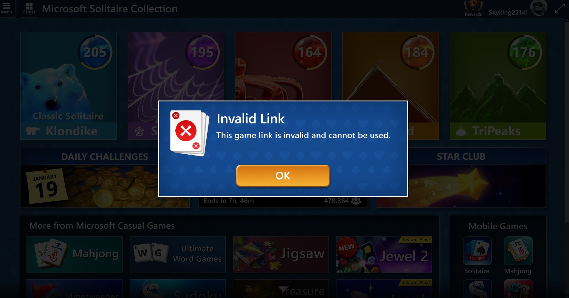 Microsoft Solitaire and Casual Games [​IMG]