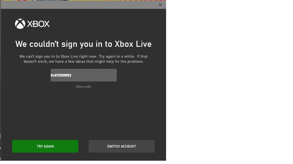 Can't log in xbox pc app. We couldn't sign you in xbox live. [​IMG]