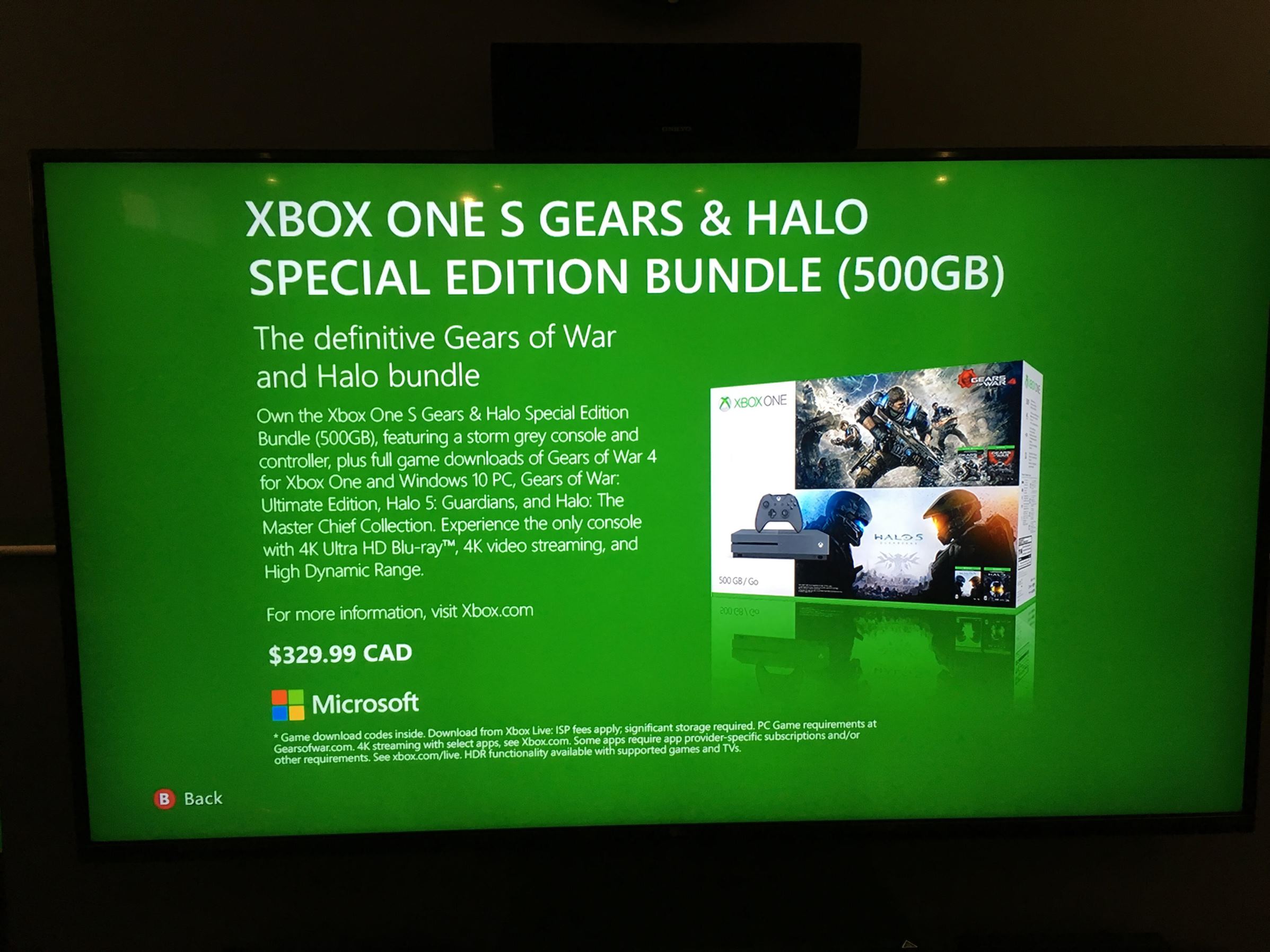 Xbox 360 shows Ad for 9 CAD Xbox One S Bundle [​IMG]