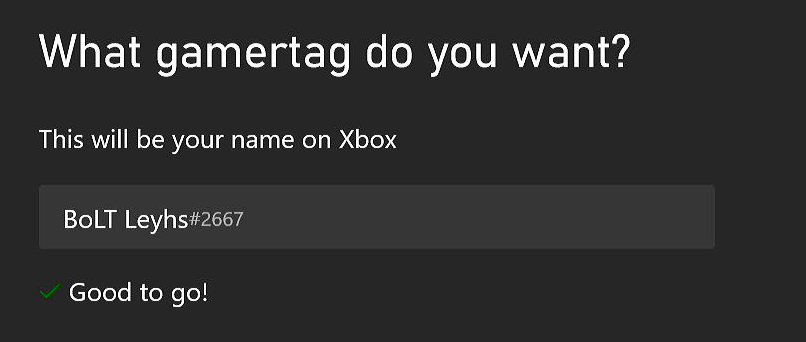 not allowing me to change gamertag to specific username despite it not being taken. [​IMG]