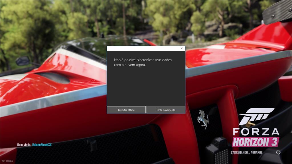 Forza Horizon 3 Não Sincroniza [​IMG]