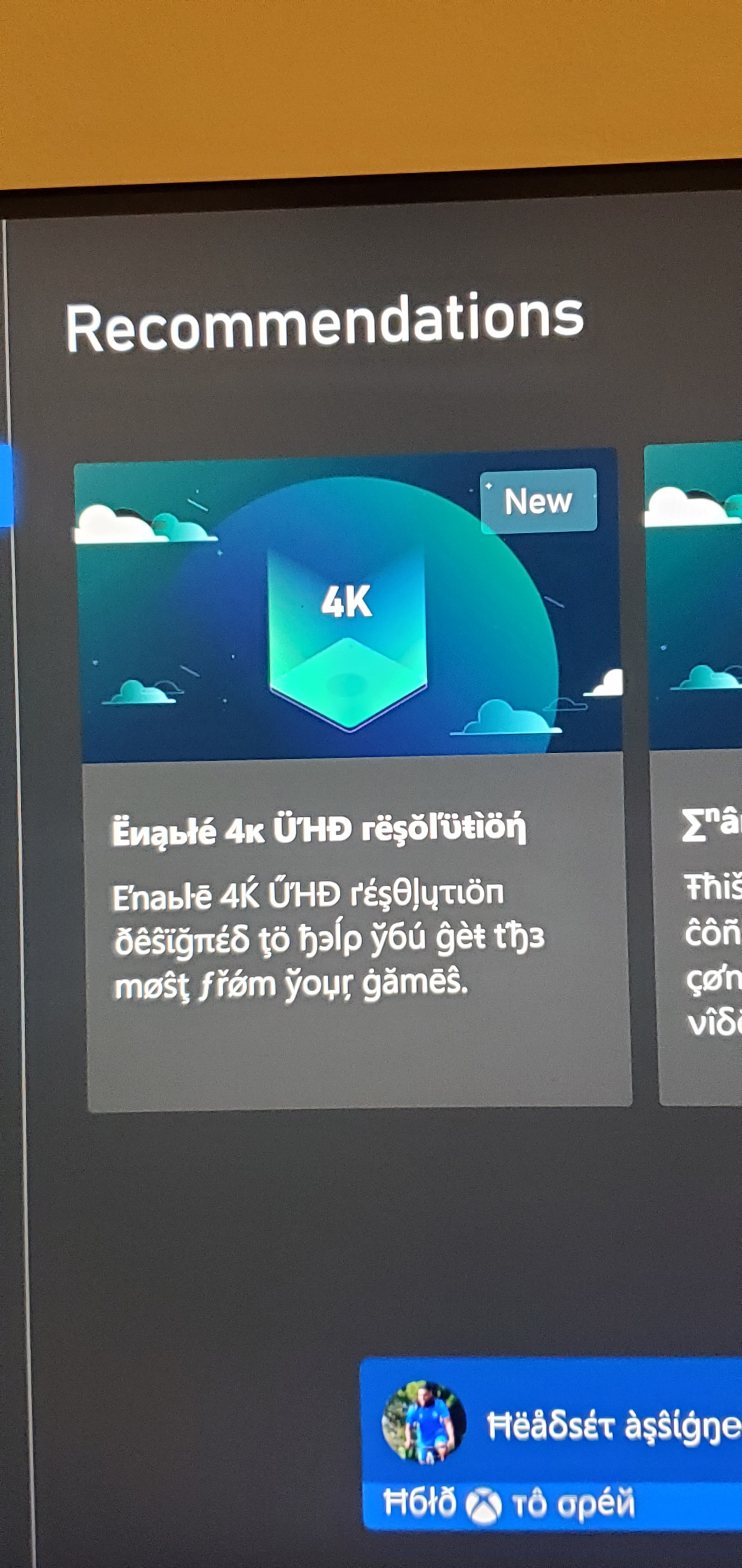 Help my text on xbox looks really strange almost alien like [​IMG]