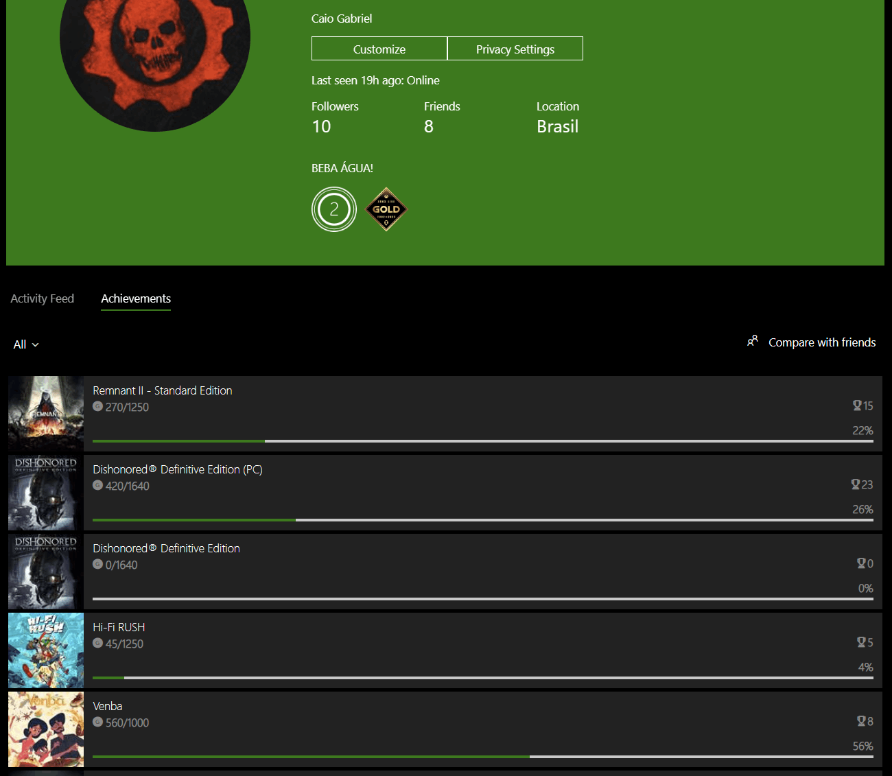 My Xbox Year in Review does not show all the games i have played this year [​IMG]
