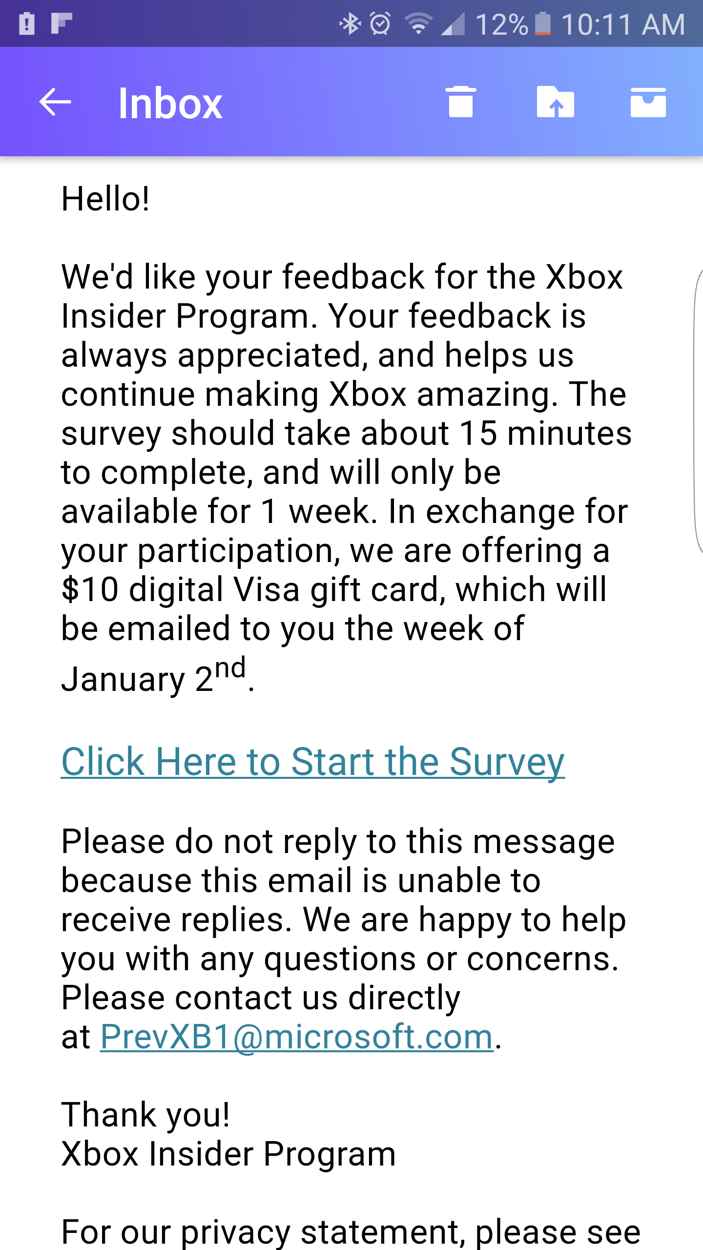 Xbox insider survry [​IMG]