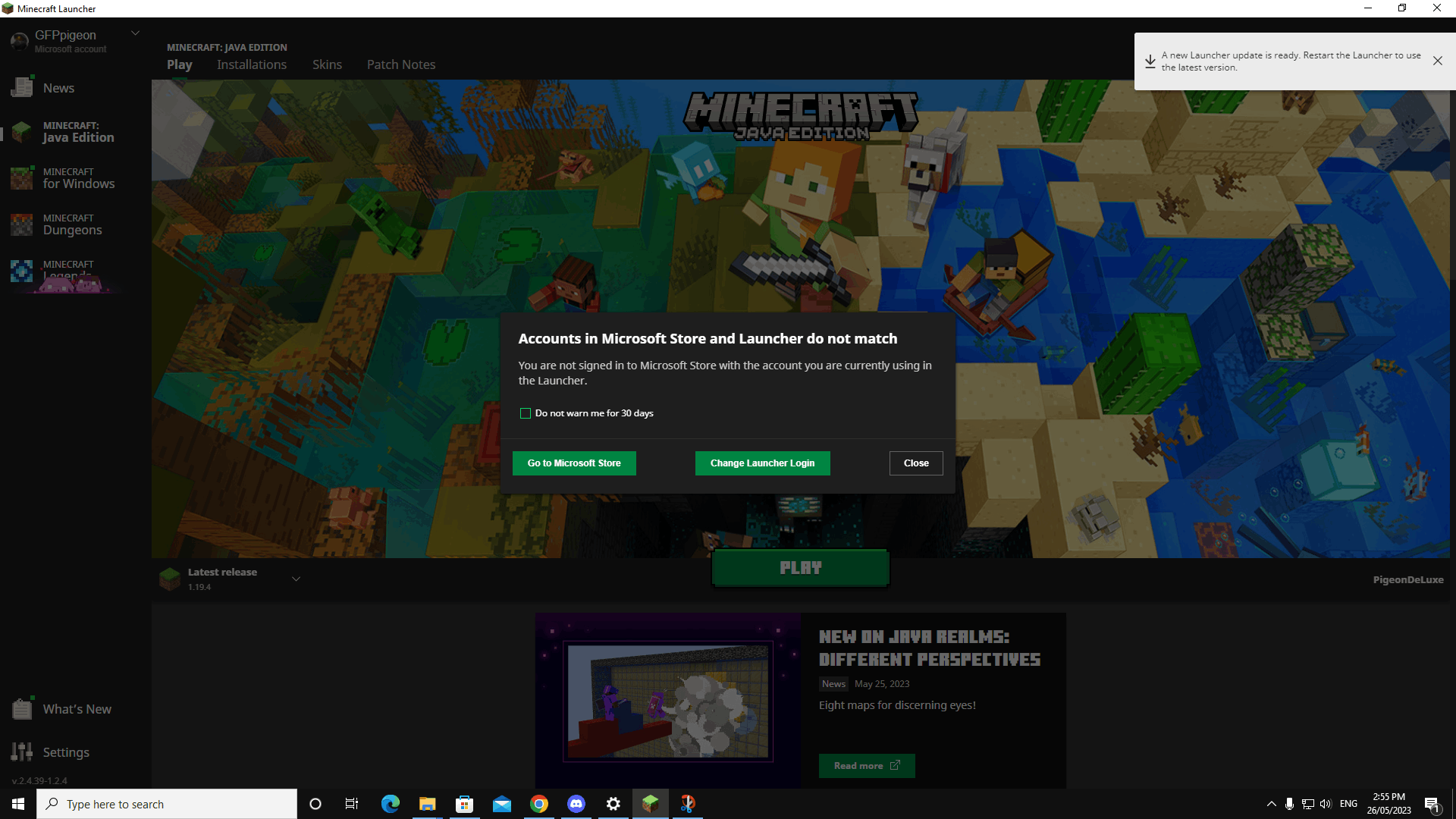 minecraft for windows 10 not starting installation, just says 'waiting for installation' [​IMG]