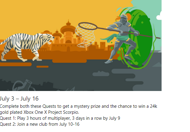 Xbox Live Gold Quest: Summer Edition Problem [​IMG]