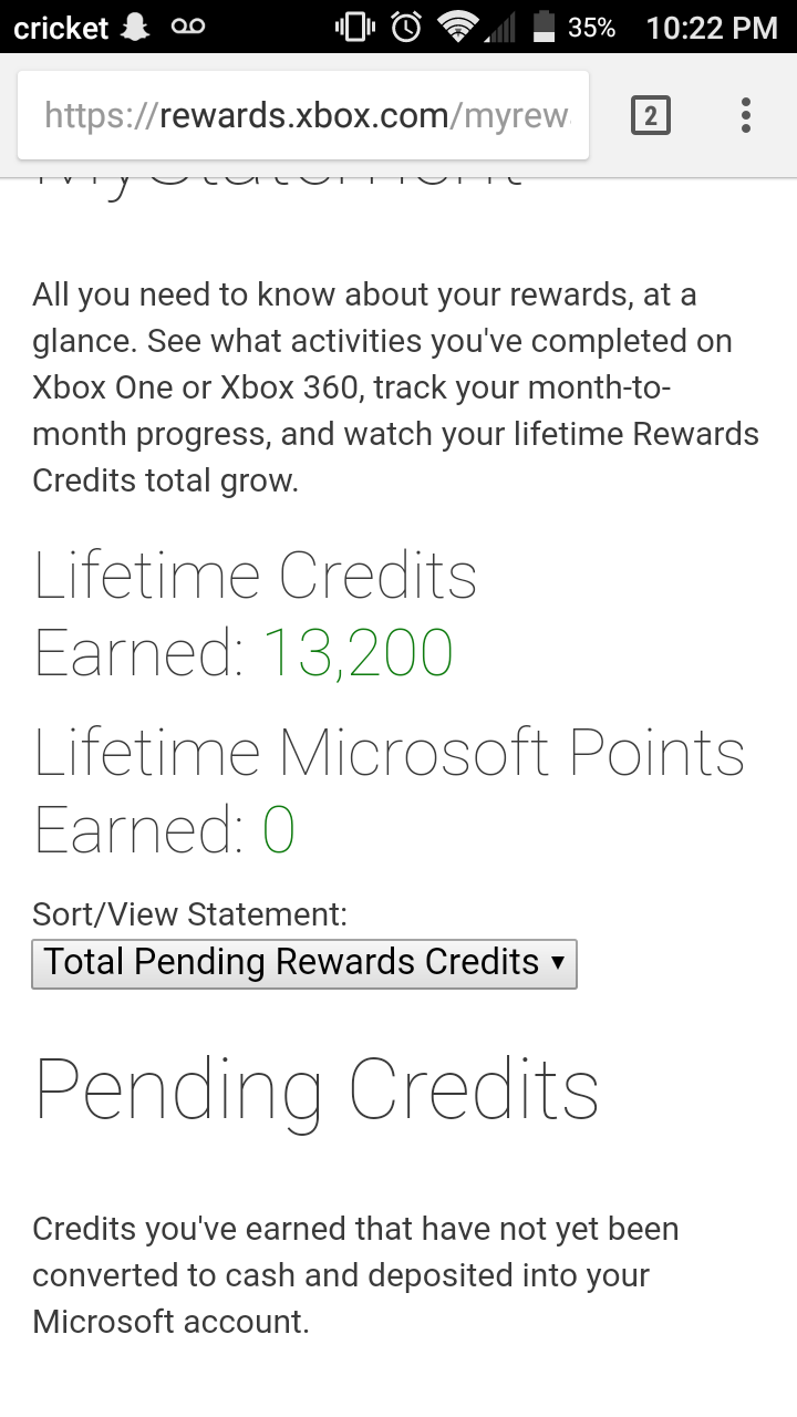 Xbox Live Rewards Program [​IMG]