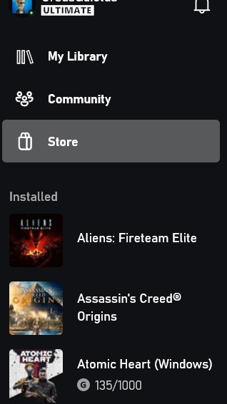 Game Pass menu item not showing in Xbox App on PC [​IMG]