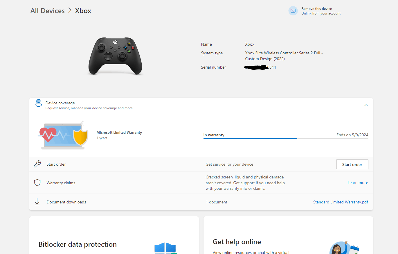 can't find my order status on my Xbox controller that I returned for replacement. [​IMG]