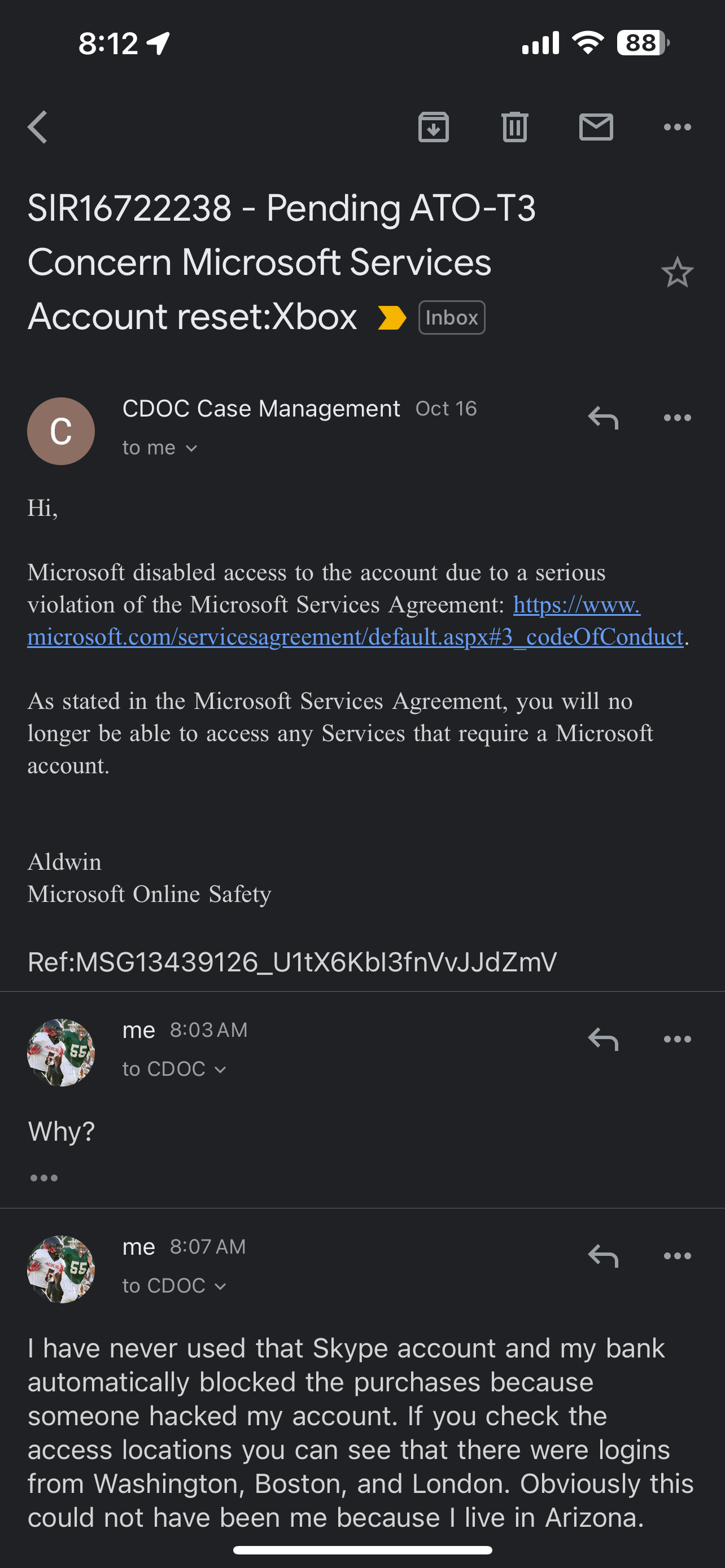 Microsoft account blocked but not given a reason [​IMG]