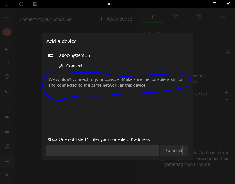 Can not connect from windows 10 to my Xbox one [​IMG]