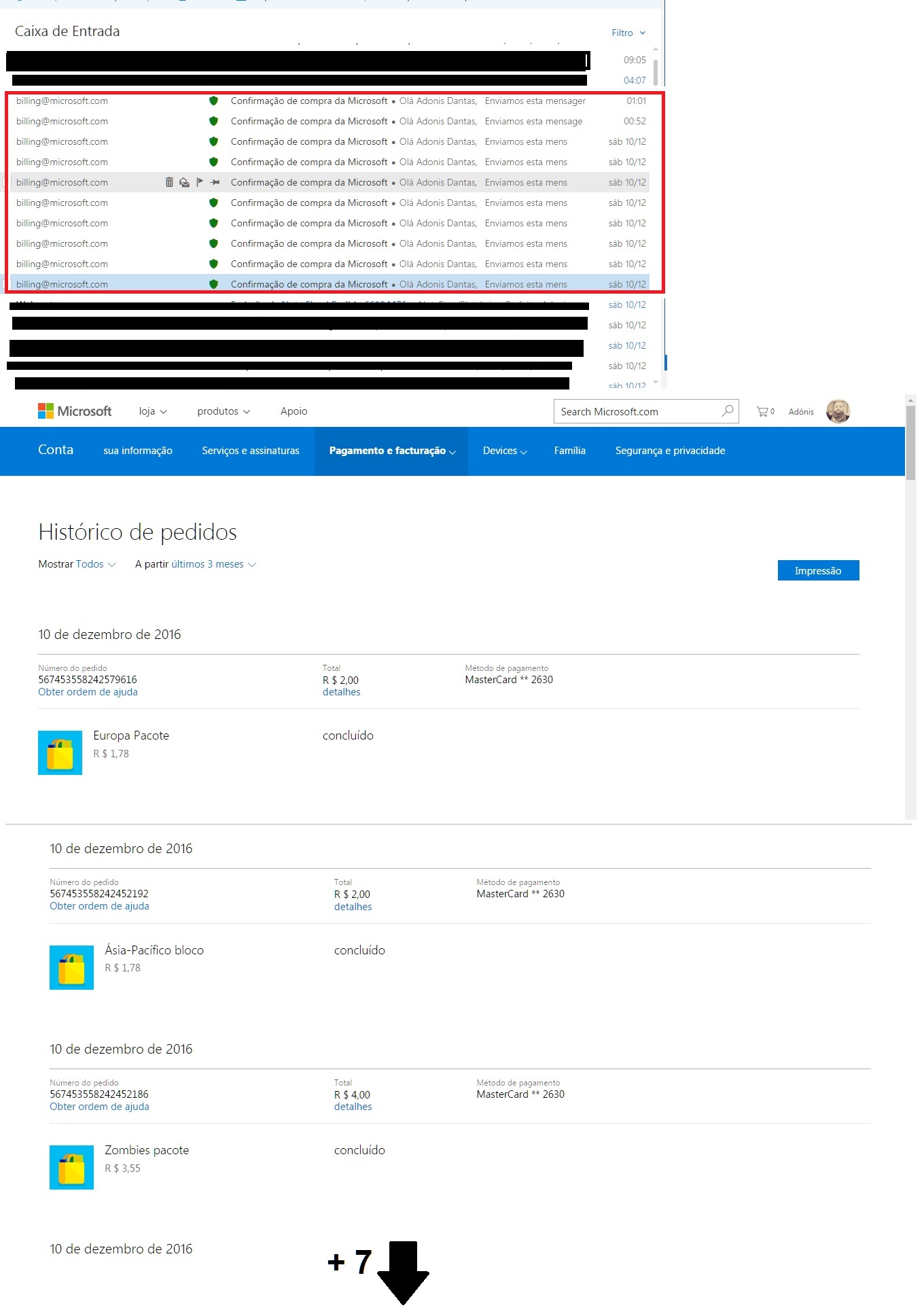 cobranças indevidas - 3 compras que eu não fiz [Translation - Improper charges-3 purchases I ... [​IMG]