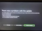 My Xbox has trouble updating it stops at 3% and then jumps to 97 and then this screen pops... [​IMG]